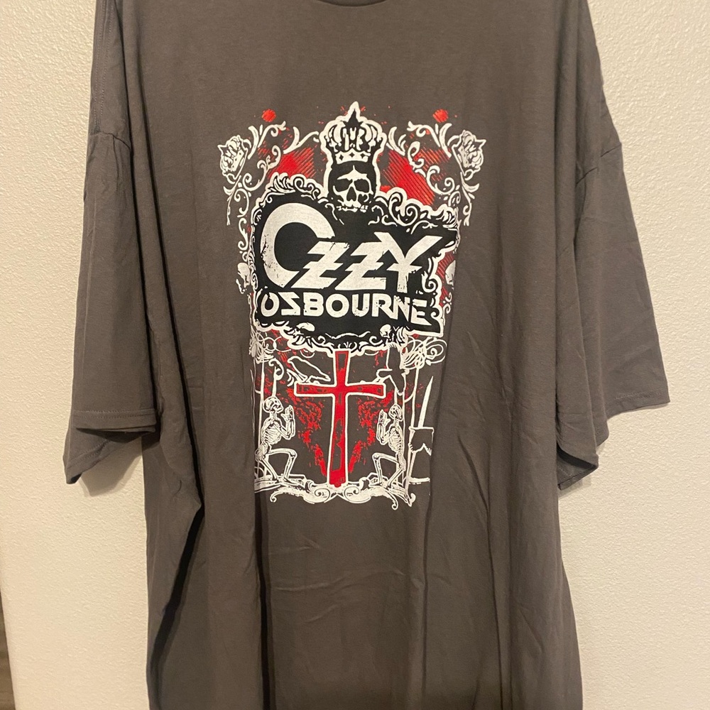 Gray Ozzy Osbourne Graphic Men's Shirt